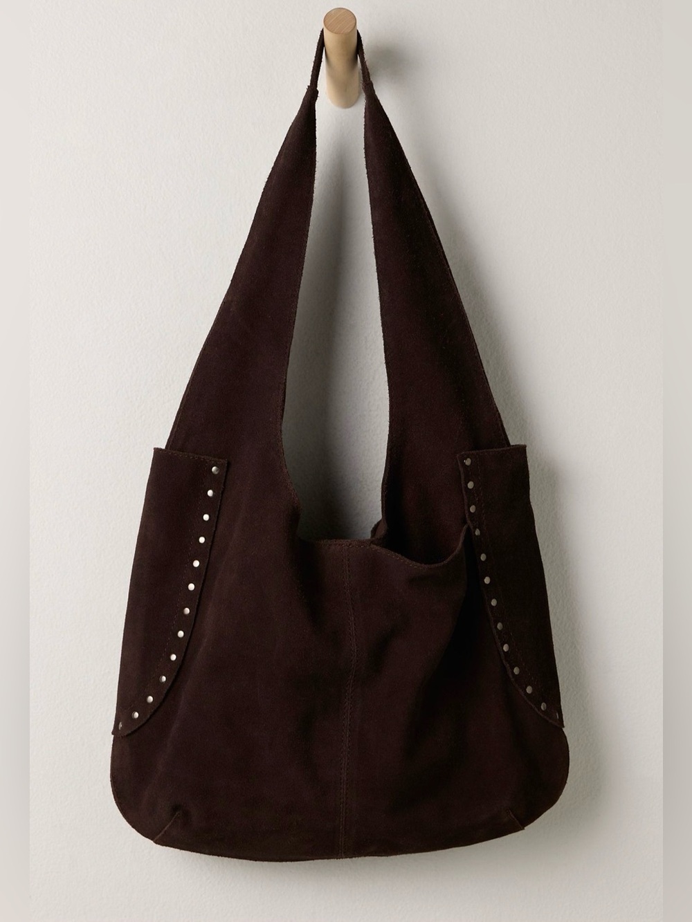 Free People Rori Suede Tote in Espresso